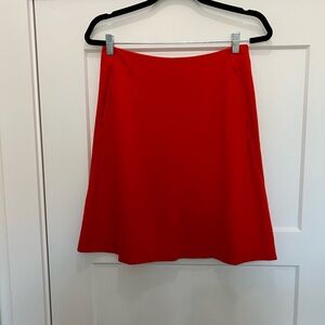 CAbi Vibrant Red A-Line Skirt